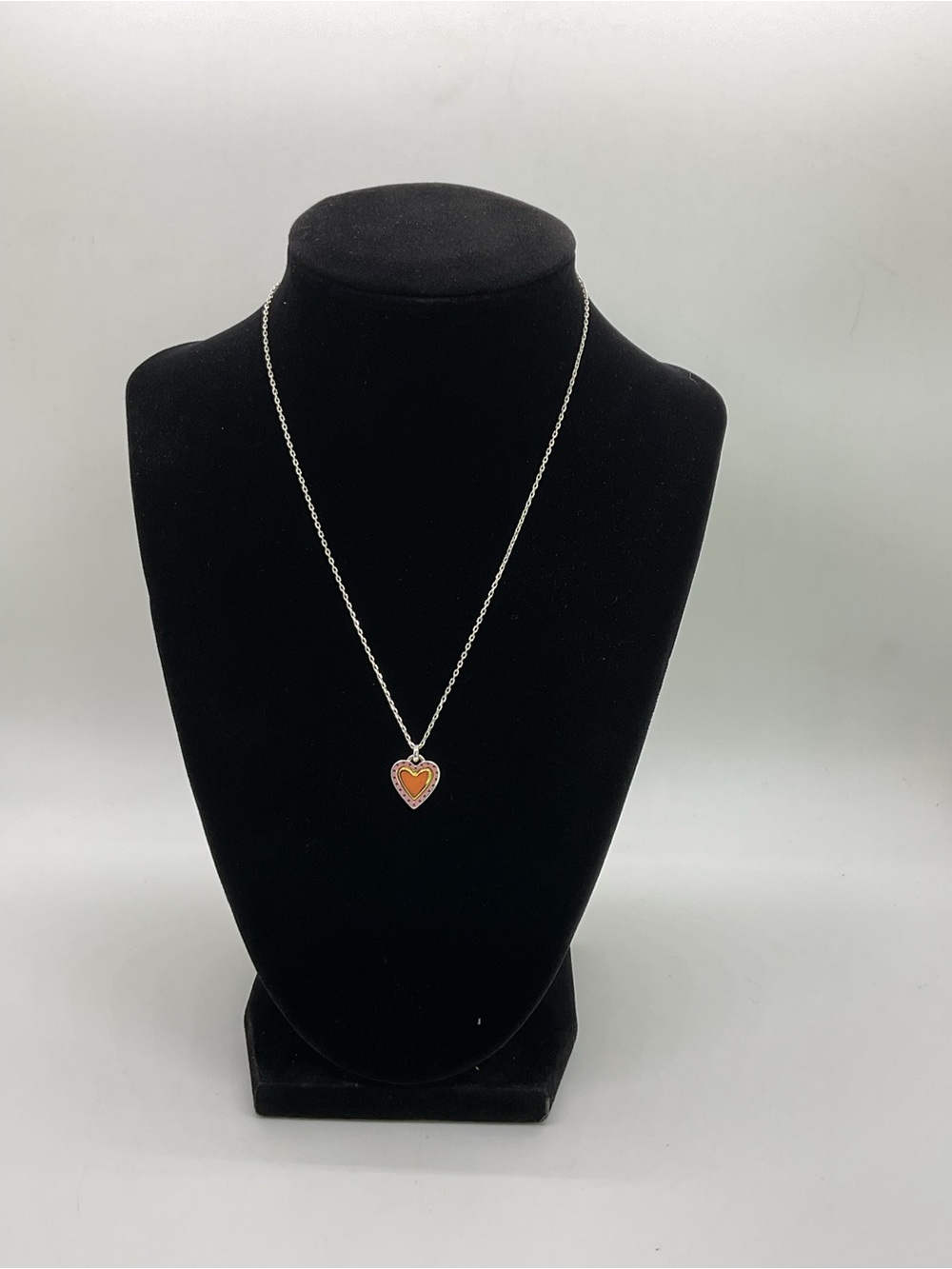 Brighton Rendevous Two Tone Heart Necklace